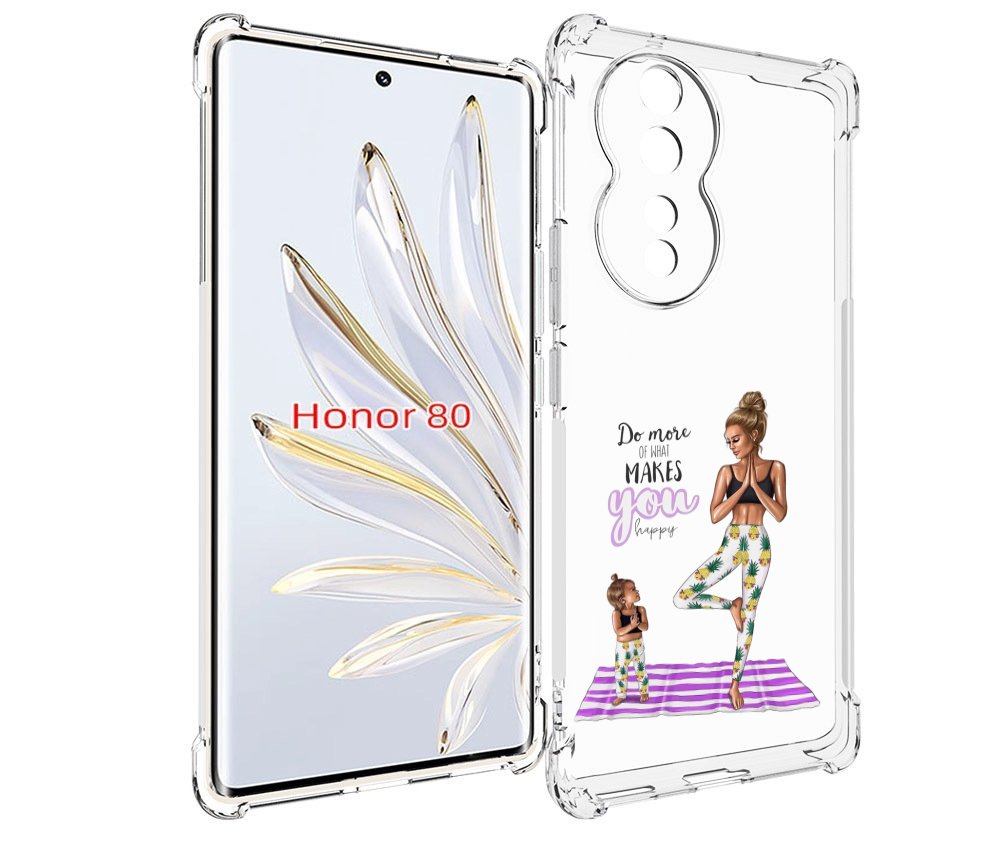 

Чехол MyPads Девочки-в-ананасах для Honor 80, Прозрачный, Tocco