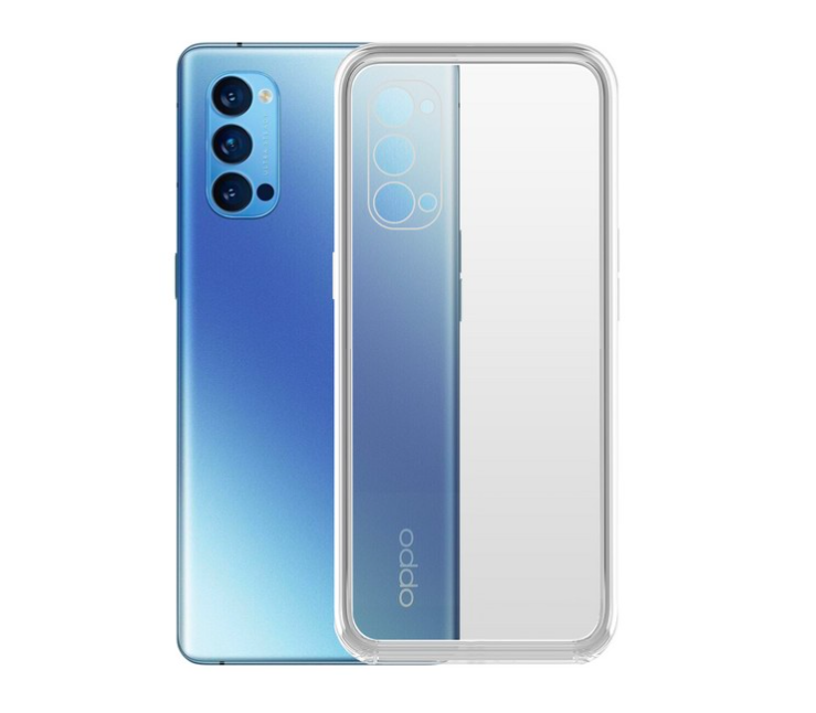 

Чехол-накладка Krutoff Clear Case для OPPO Reno6, Прозрачный