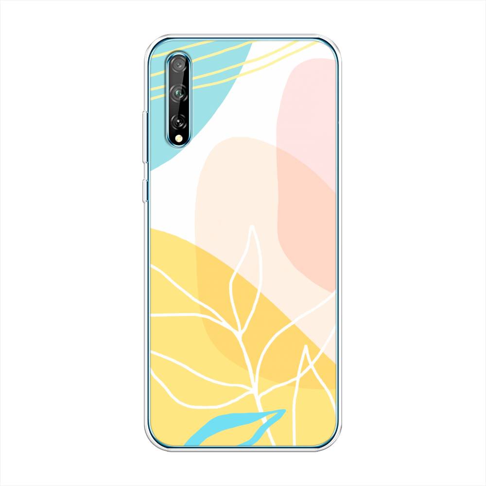 

Чехол Awog на Huawei Y8p "Летнее настроение", Желтый;голубой;розовый, 6103450-10