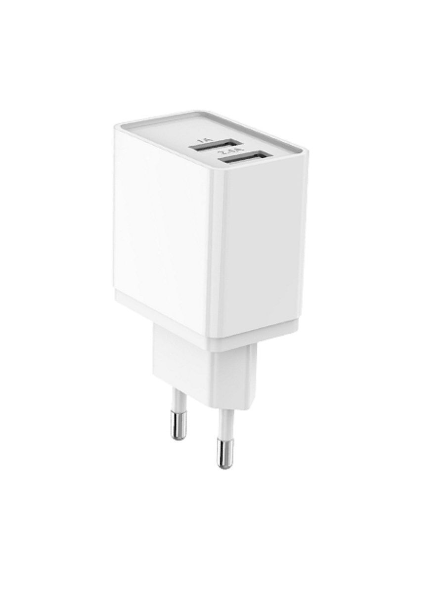 фото Сетевое зарядное устройство, more choice nc44i, 2usb 2.4a для lightning 8-pin, white