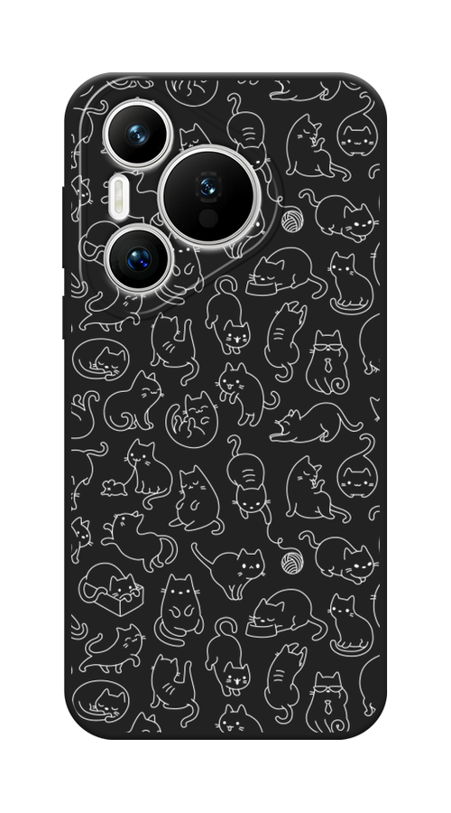 

Чехол Awog на Huawei Pura 70 "Шкодливые котики", Прозрачный;бежевый, 6124052-1