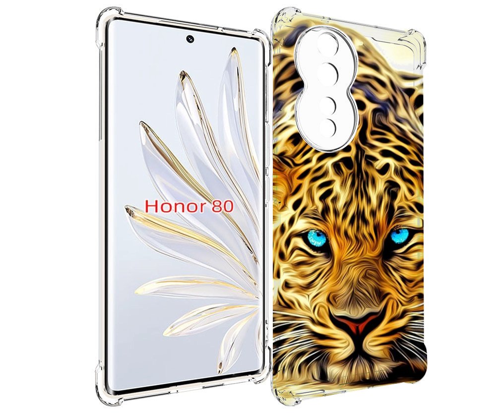 

Чехол MyPads Голубоглазый-гепард для Honor 80, Прозрачный, Tocco