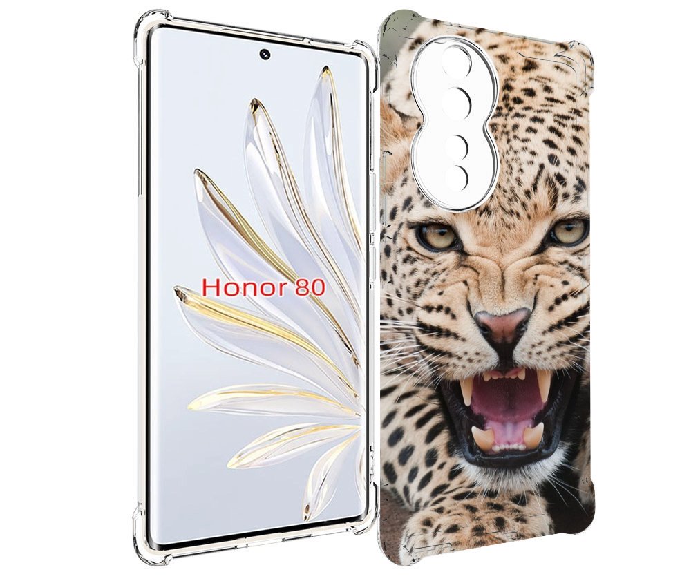 

Чехол MyPads Гепард-красивый мужской для Honor 80, Прозрачный, Tocco