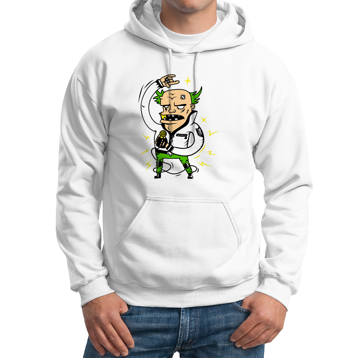 

Худи унисекс CoolPodarok Иллюстрация Продиджи карикатура белое 46 RU, Белый, M0151382