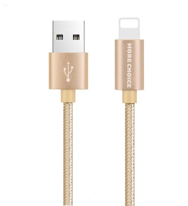 фото Кабель lightning-usb more choice k11i 1м золотистый