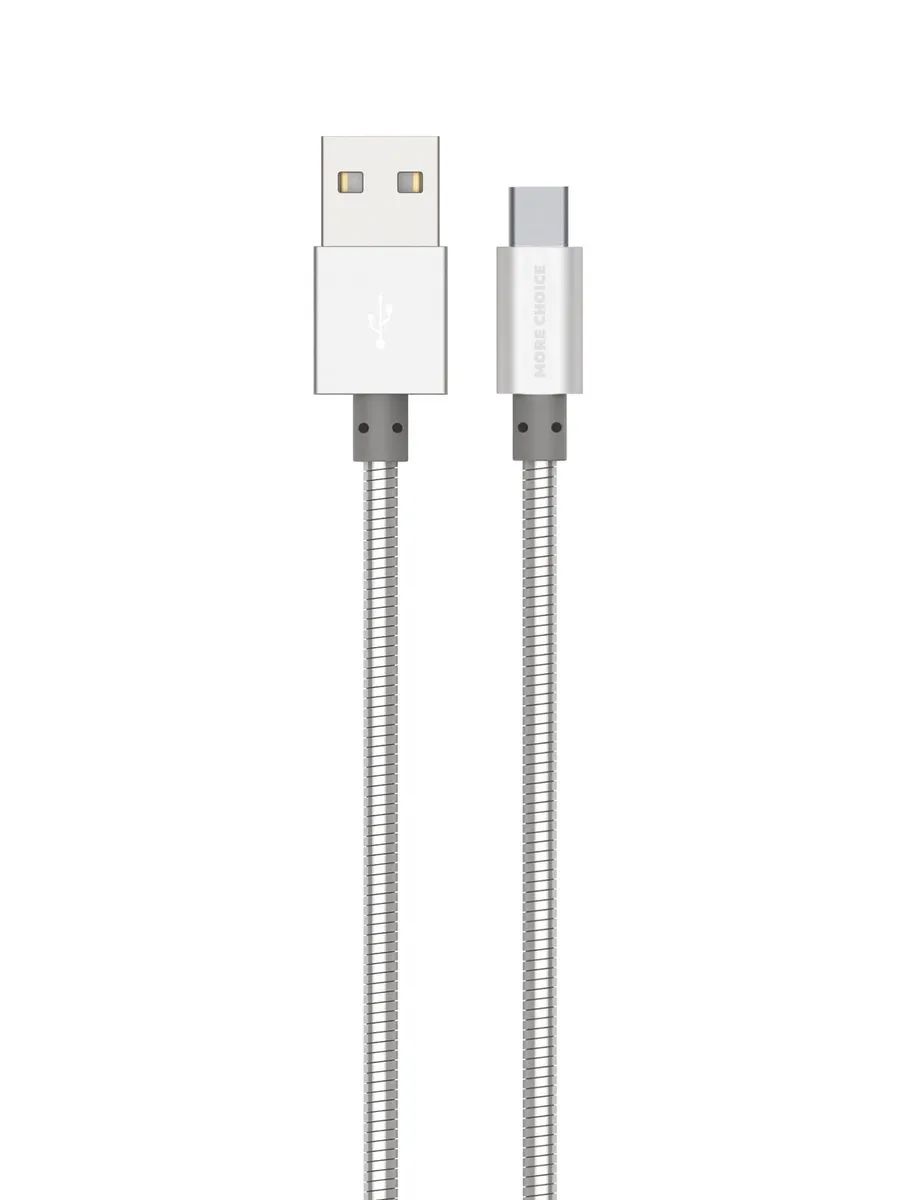 фото Кабель usb type-c-usb more choice k31a 1м серебристый