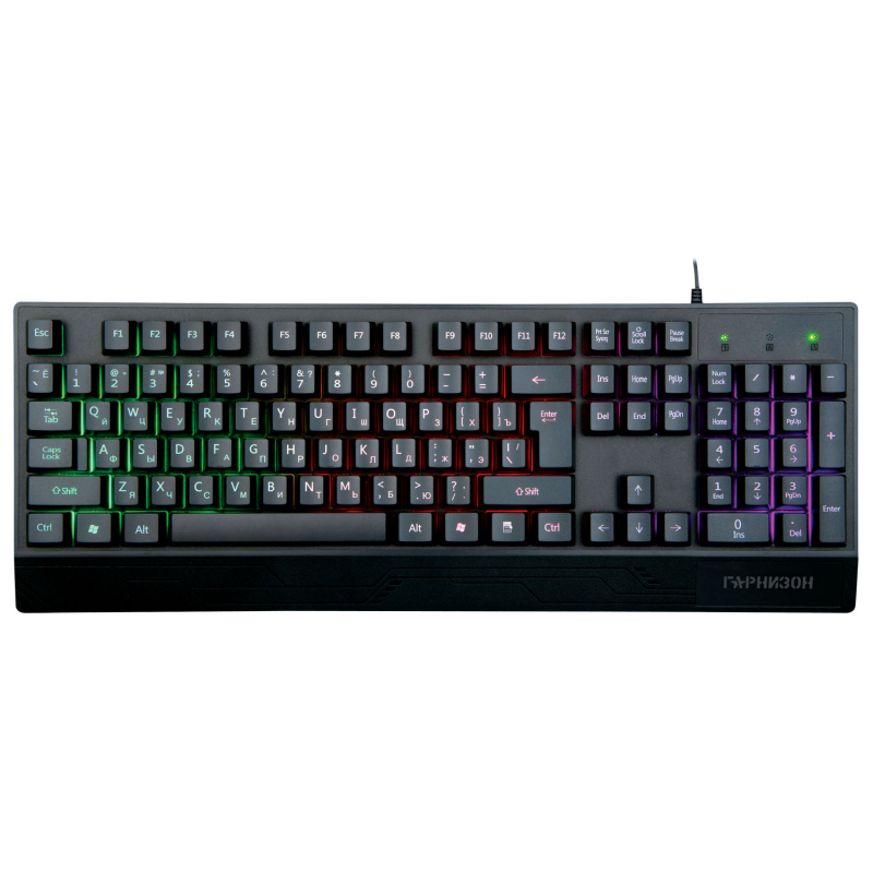 Игровая клавиатура Гарнизон GK-210G Rainbow Black