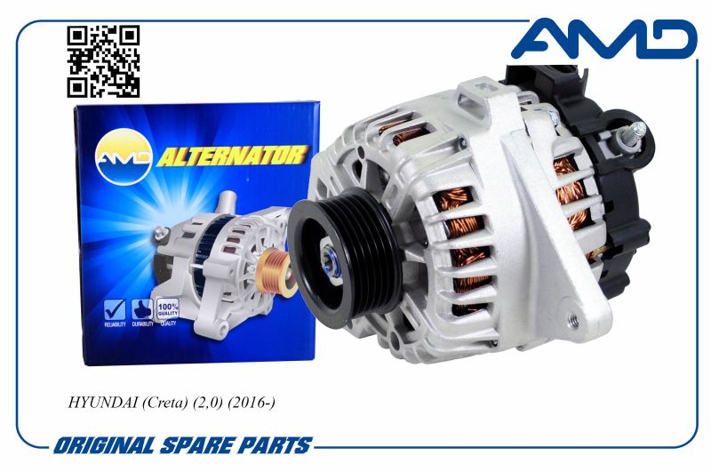 

Генератор 37300-2E410 AMD.EL691 POLY-V6 AMD для HYUNDAI Creta 2,0 2016-
