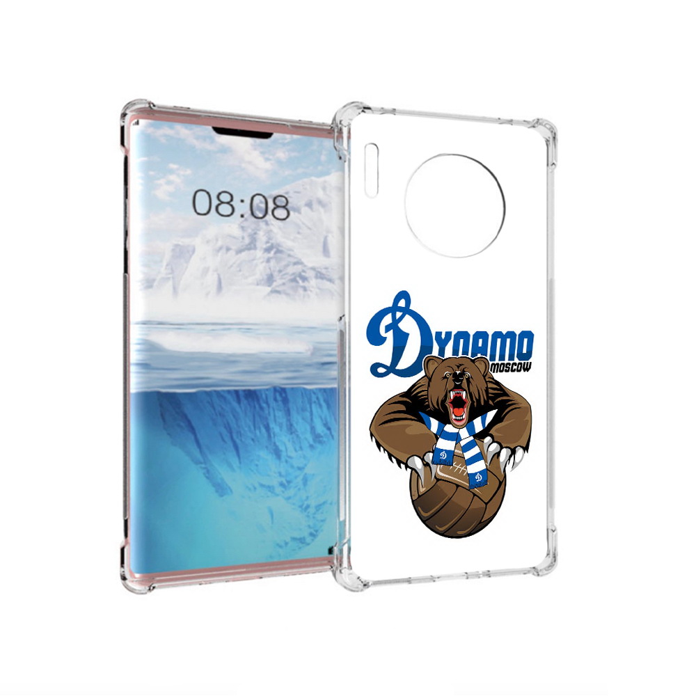 

Чехол MyPads Tocco для Huawei Mate 30 Pro ФК Динамо медведь, Прозрачный, Tocco