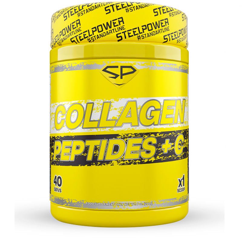Коллаген и витамин С STEEL POWER Collagen Peptides Plus C 200 гр (Без вкуса)
