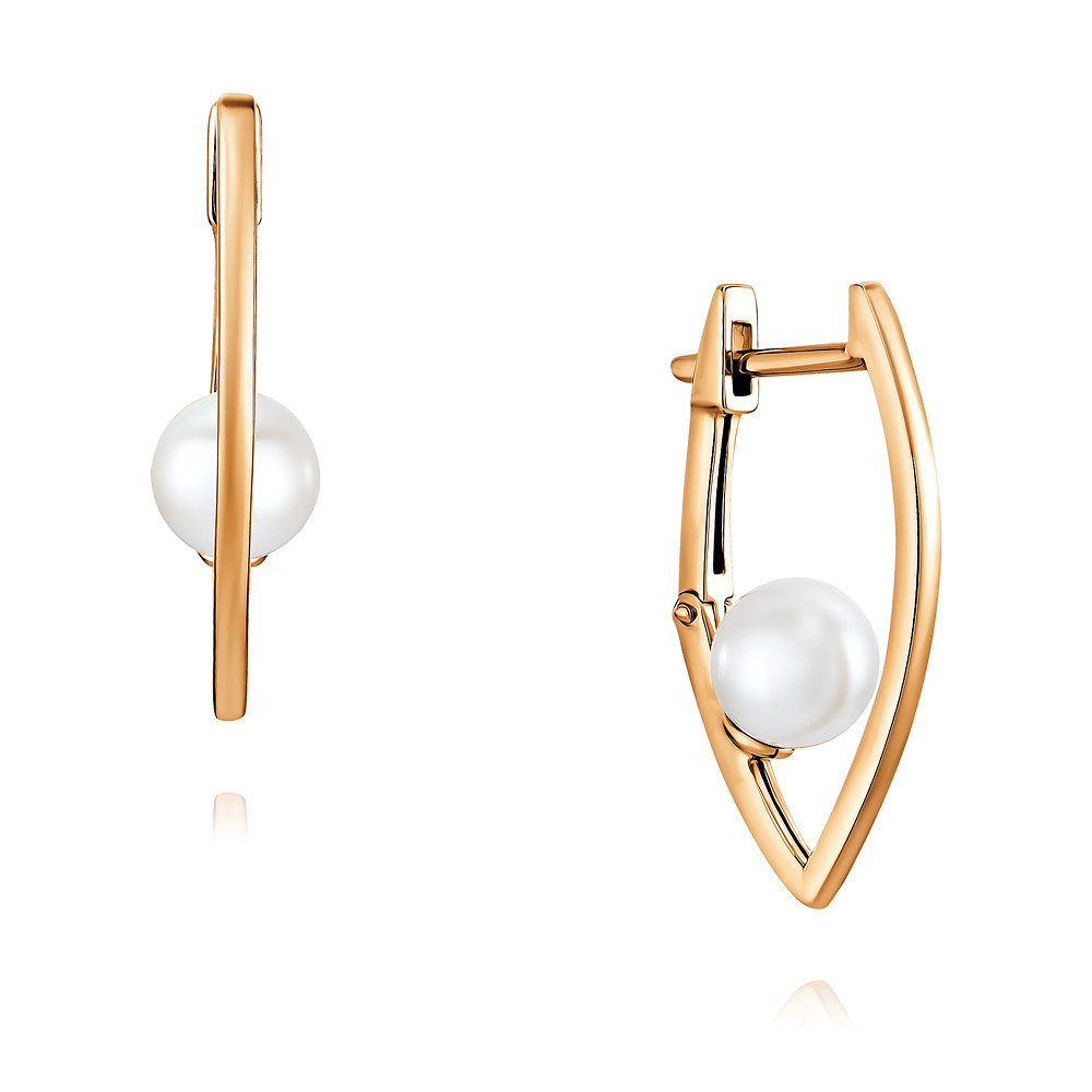 

Серьги из красного золота с жемчугом ADAMAS 24036067/01-А50-727, 24036067/01-А50-727