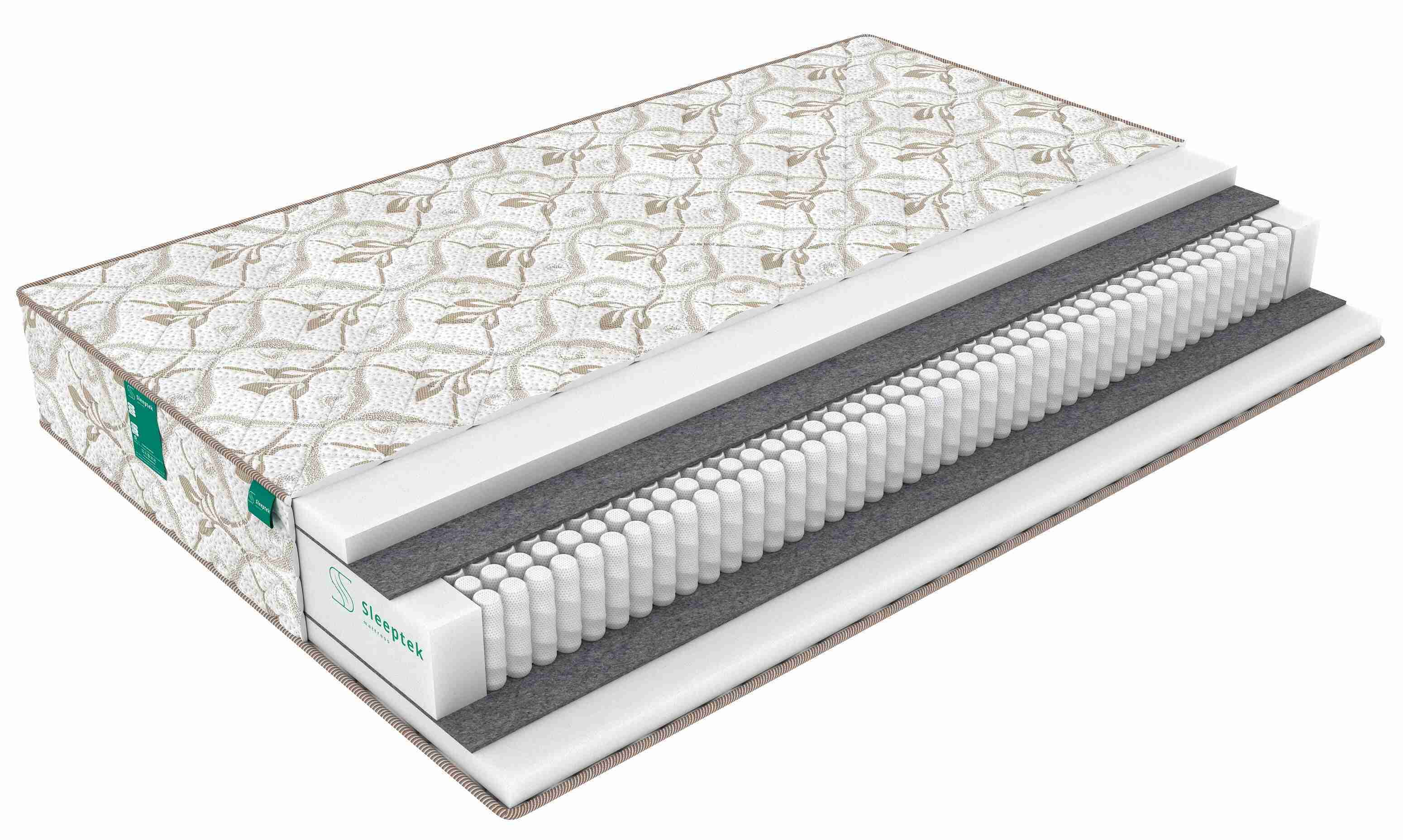 

Матрас пружинный Sleeptek Perfect Foam Double/brdmtr464801 150х180, Белый, Perfect Foam Double