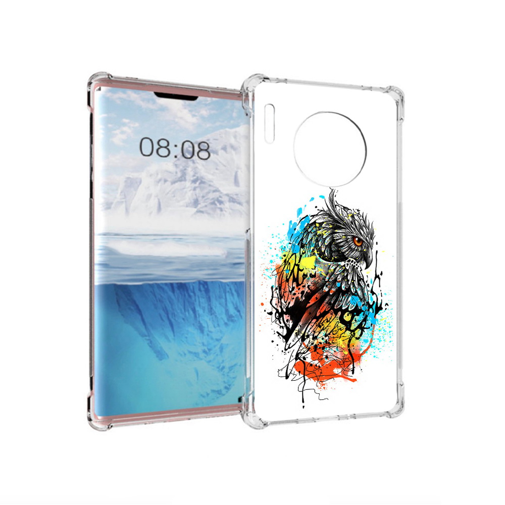 

Чехол MyPads Tocco для Huawei Mate 30 Pro Творческая сова, Прозрачный, Tocco