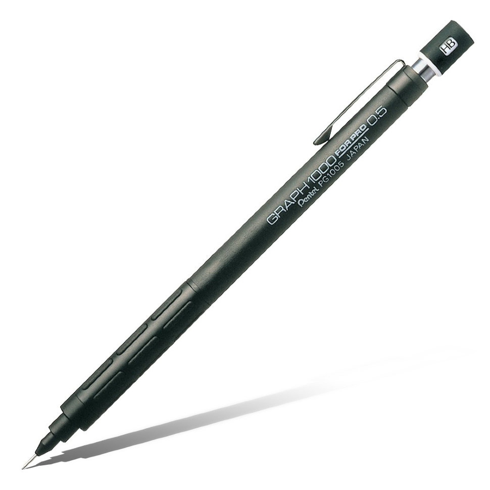 

Карандаш механический Pentel Graph 1000 For Pro черный корпус 0,5мм