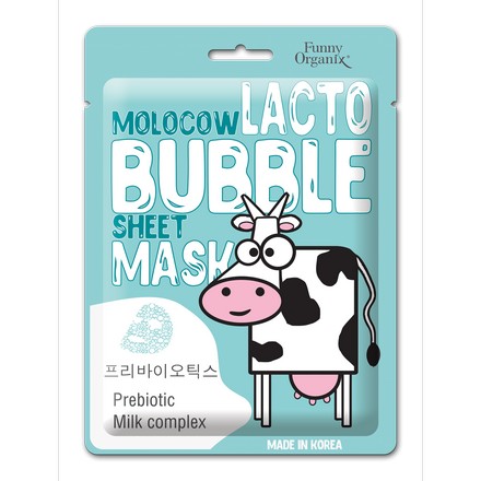 фото Маска для лица funny organix molocow lacto bubble, 25 г