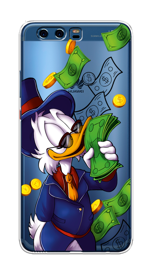 

Чехол на Huawei P10 Plus "Scrooge McDuck with Money", Синий;зеленый;белый, 62350-6