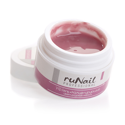 

УФ-гель для ногтей ruNail, камуфлирующий Color Pink Heaven, Розовый, 15 г