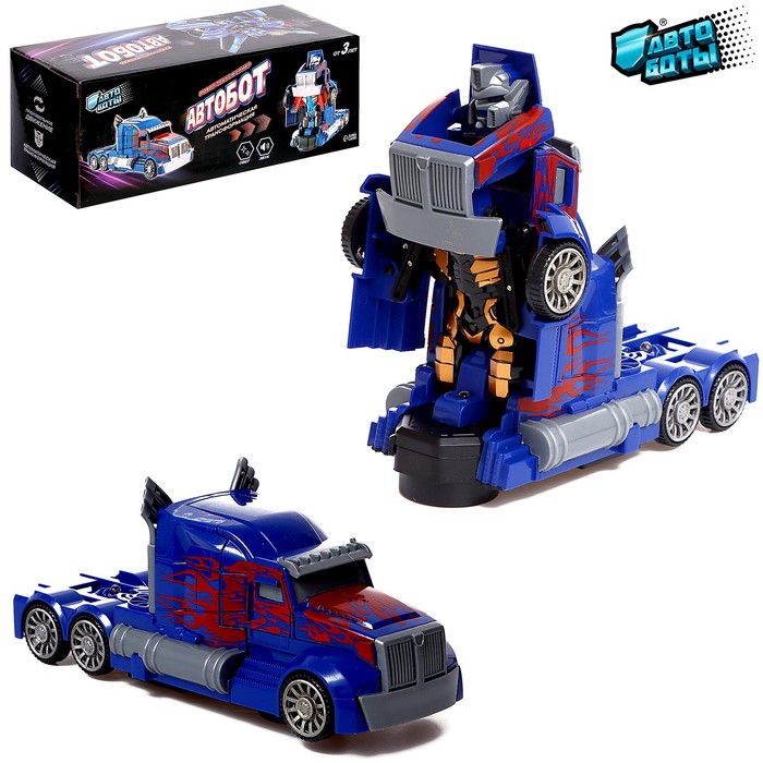 

Робот-игрушка «Герой», трансформируется, световые эффекты, русская озвучка, Синий;красный;серый