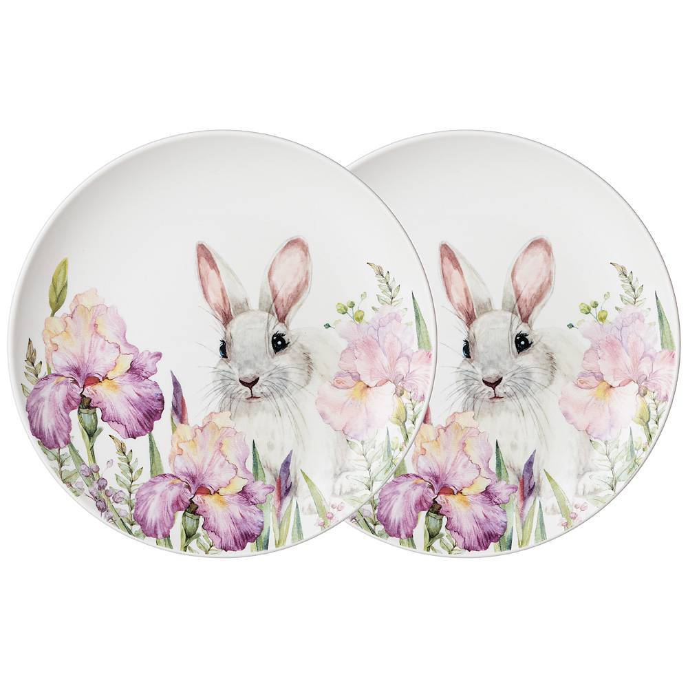 

Набор из 2 штук Тарелка закусочная Lefard Irises 20,5см, фарфор, белый (410-146_)