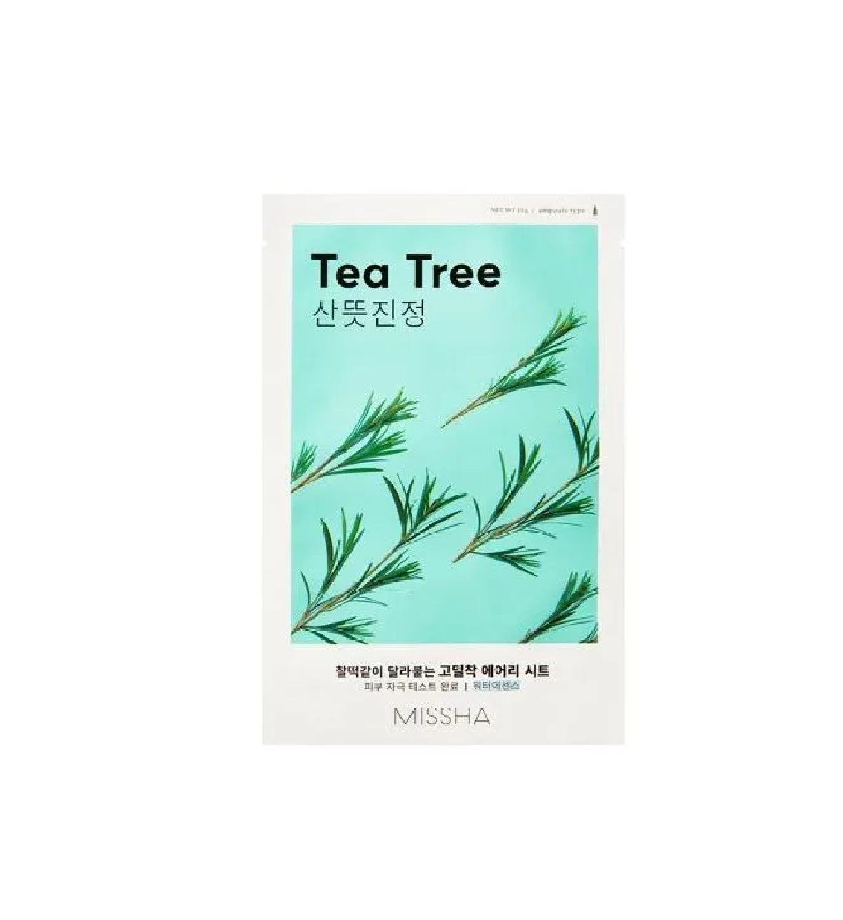 

Маска для лица Missha Airy Fit sheet mask Tea Tree успокаивающая 19 г, Airy Fit sheet Tea Tree