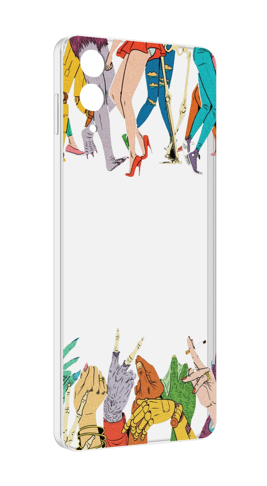 

Чехол MyPads разные персонажи пальчики для Samsung Galaxy Z Flip 4 (SM-F721), Прозрачный, Tocco