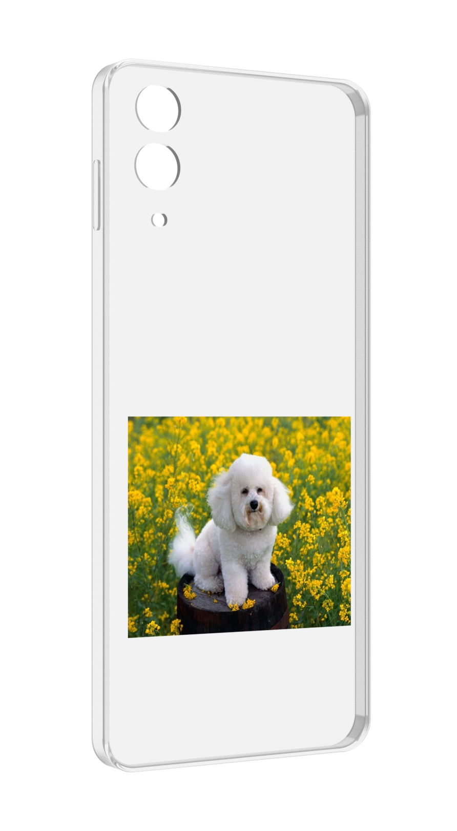 

Чехол MyPads пудель белыи для Samsung Galaxy Z Flip 4 (SM-F721), Прозрачный, Tocco