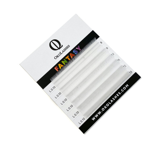 

Ресницы Oko Lashes Professional Fantasy мини белые C 0.07 7-12 mix, Белый