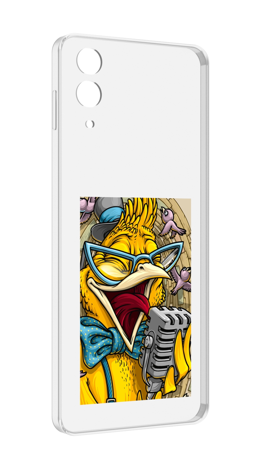 

Чехол MyPads поющая птичка для Samsung Galaxy Z Flip 4 (SM-F721), Прозрачный, Tocco
