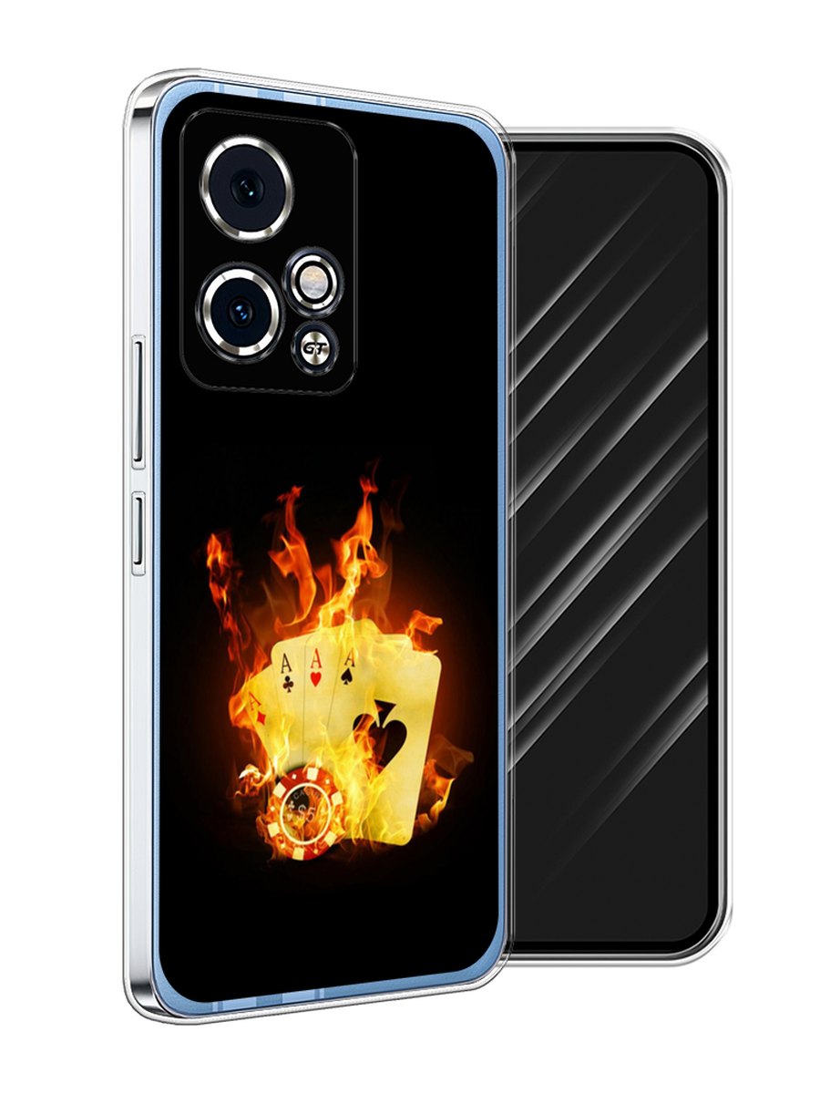 

Чехол Awog на Honor 90 GT "Горящие карты", Черный;оранжевый, 6123450-1