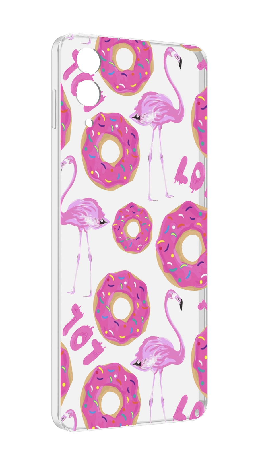

Чехол MyPads пончики-фламинго для Samsung Galaxy Z Flip 4 (SM-F721), Прозрачный, Tocco