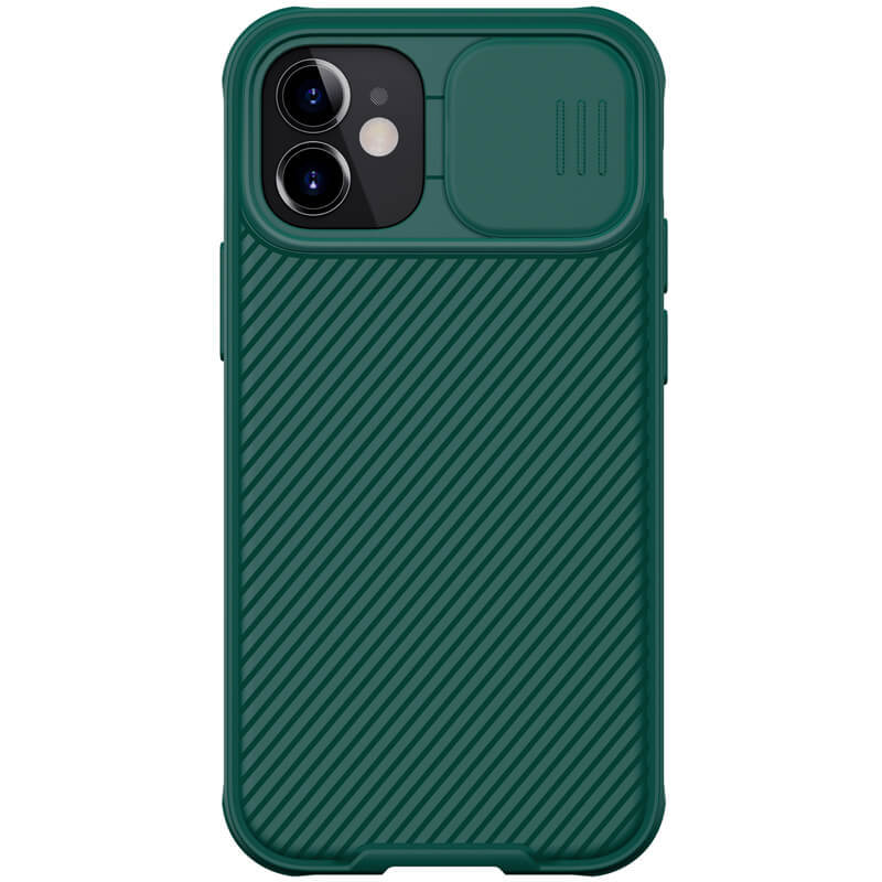 

Накладка Nillkin CamShield Pro Case с защитой камеры для iPhone 12 Mini, Зеленый