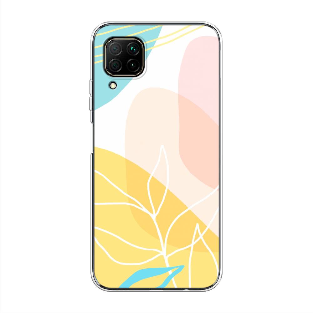 

Чехол Awog на Huawei P40 Lite "Летнее настроение", Желтый;голубой;розовый, 611650-10