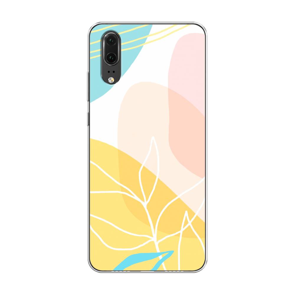 

Чехол Awog на Huawei P20 "Летнее настроение", Желтый;голубой;розовый, 64350-10