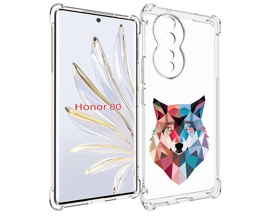 

Чехол MyPads Геометрический-волк для Honor 80, Прозрачный, Tocco
