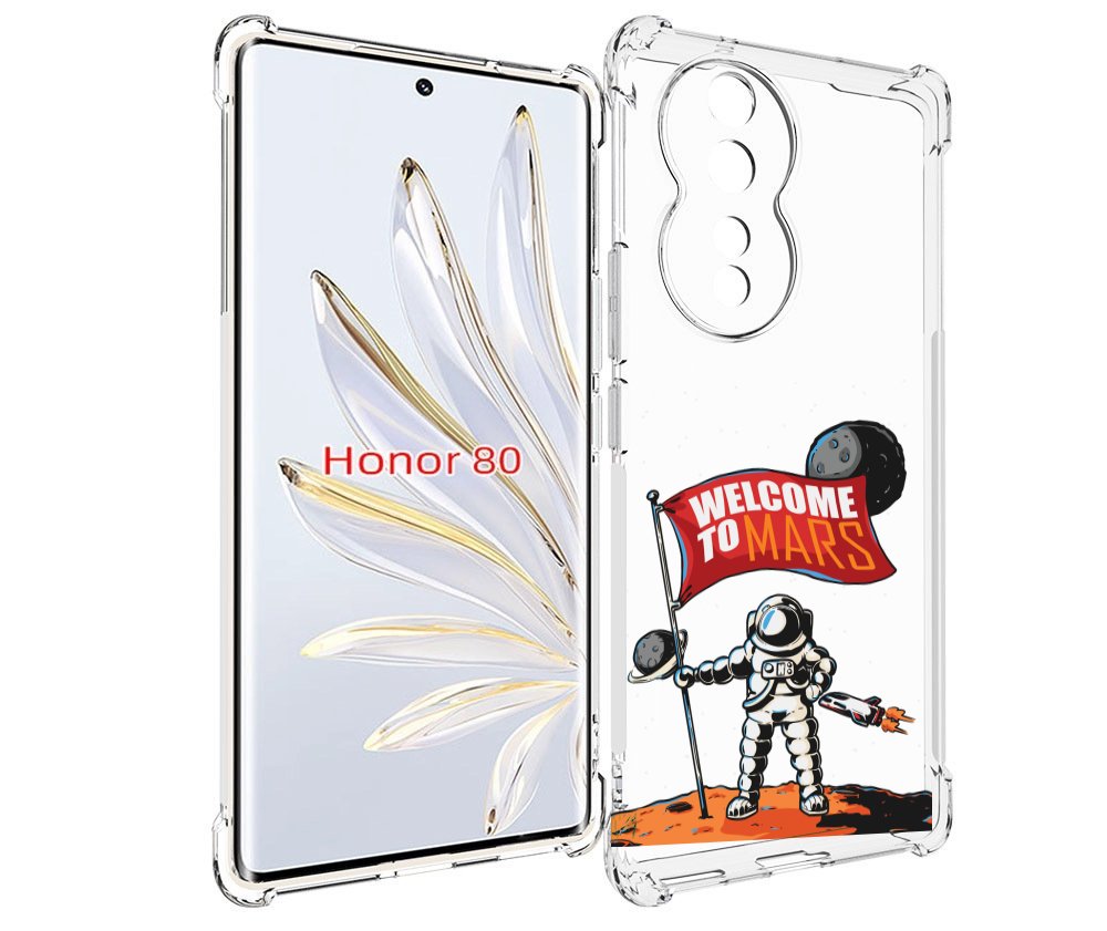 

Чехол MyPads Вэлком-Марс для Honor 80, Прозрачный, Tocco