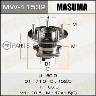 

Ступичный узел Masuma MW-11531