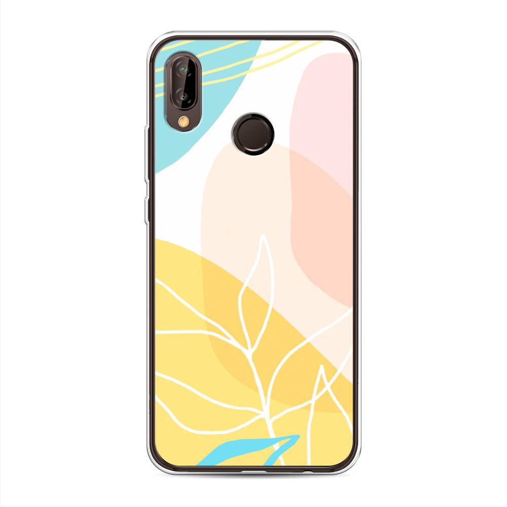 

Чехол Awog на Huawei Nova 3 "Летнее настроение", Желтый;голубой;розовый, 66150-10