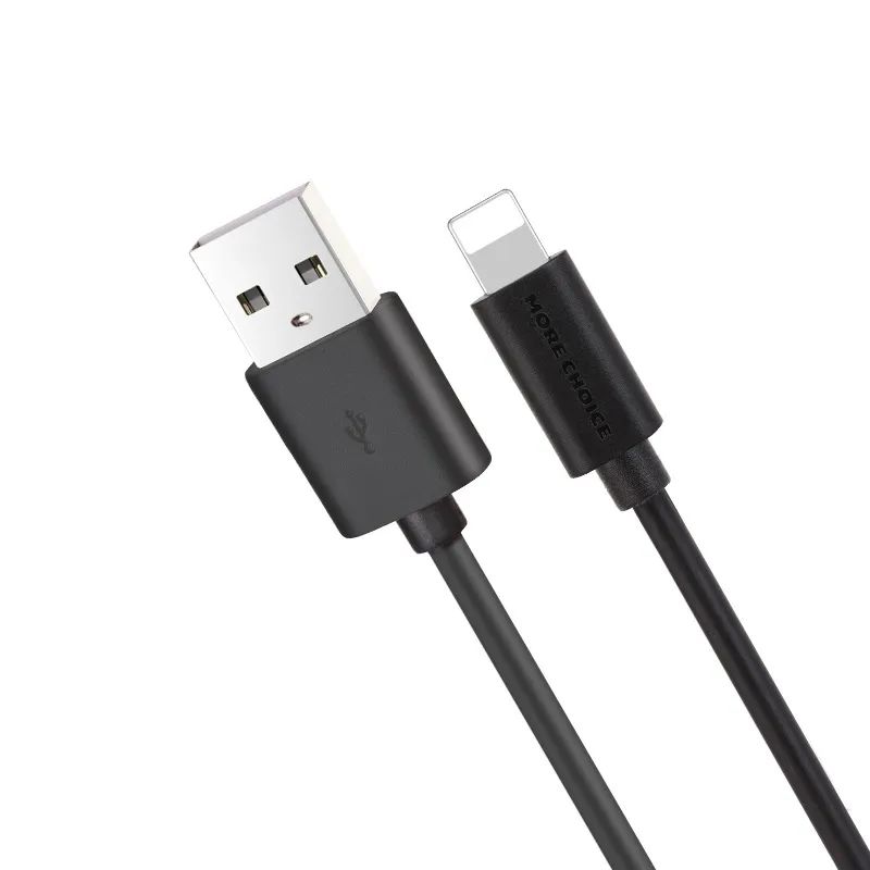 фото Кабель lightning-usb more choice k13i 1м черный