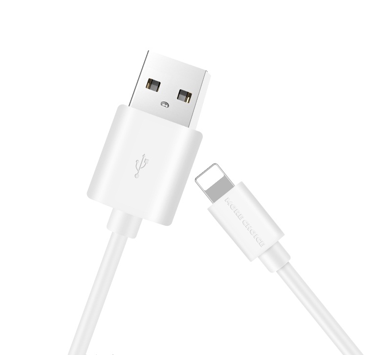 фото Дата-кабель more choice k13i usb 2.1a для lightning 8-pin tpe 1м white