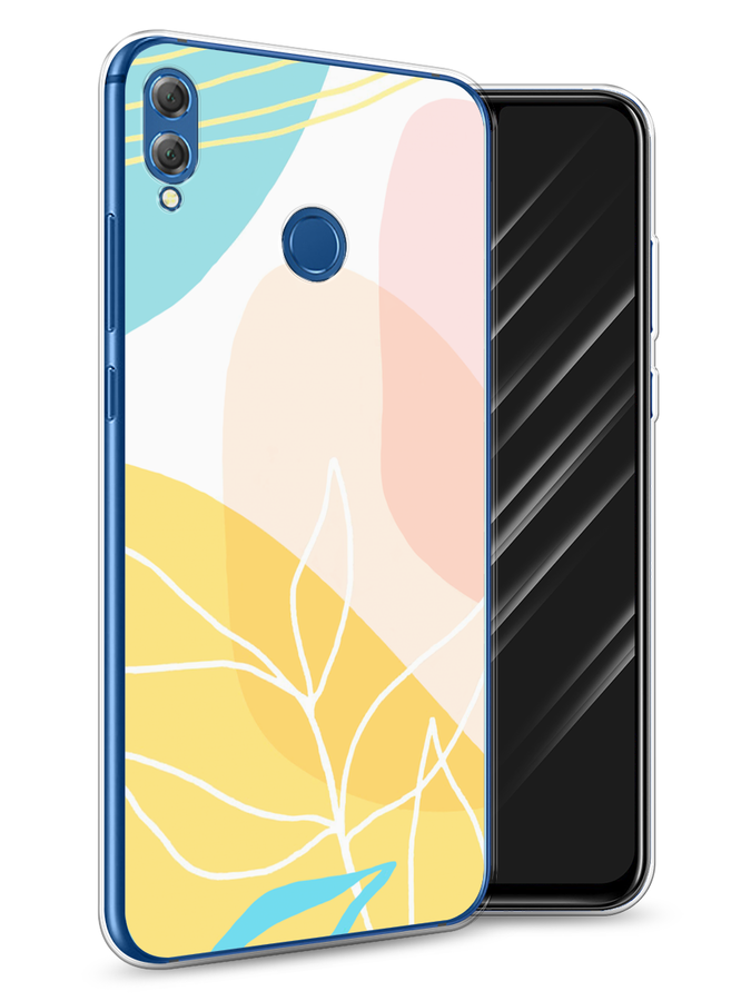 

Чехол Awog на Honor 8X "Летнее настроение", Желтый;голубой;розовый, 66750-10