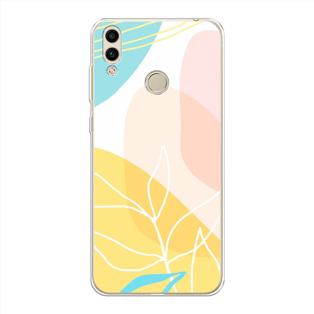 

Чехол Awog на Honor 8C "Летнее настроение", Желтый;голубой;розовый, 67150-10