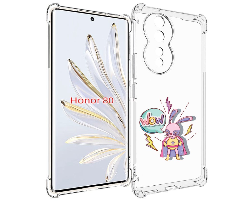 

Чехол MyPads Вау для Honor 80, Прозрачный, Tocco