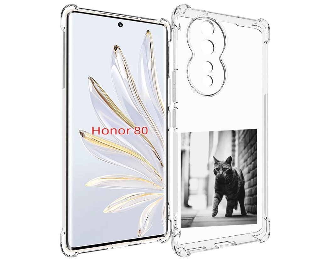 

Чехол MyPads Важный-кот для Honor 80, Прозрачный, Tocco