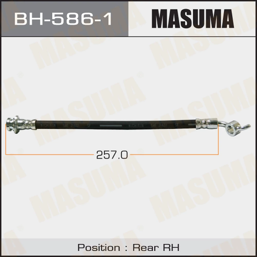 

Шланг тормозной Masuma BH-586-1