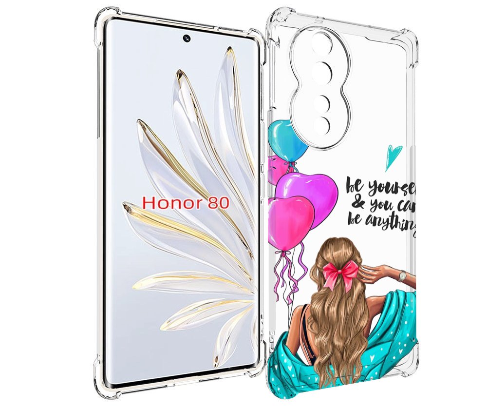 

Чехол MyPads Будь-собой для Honor 80, Прозрачный, Tocco