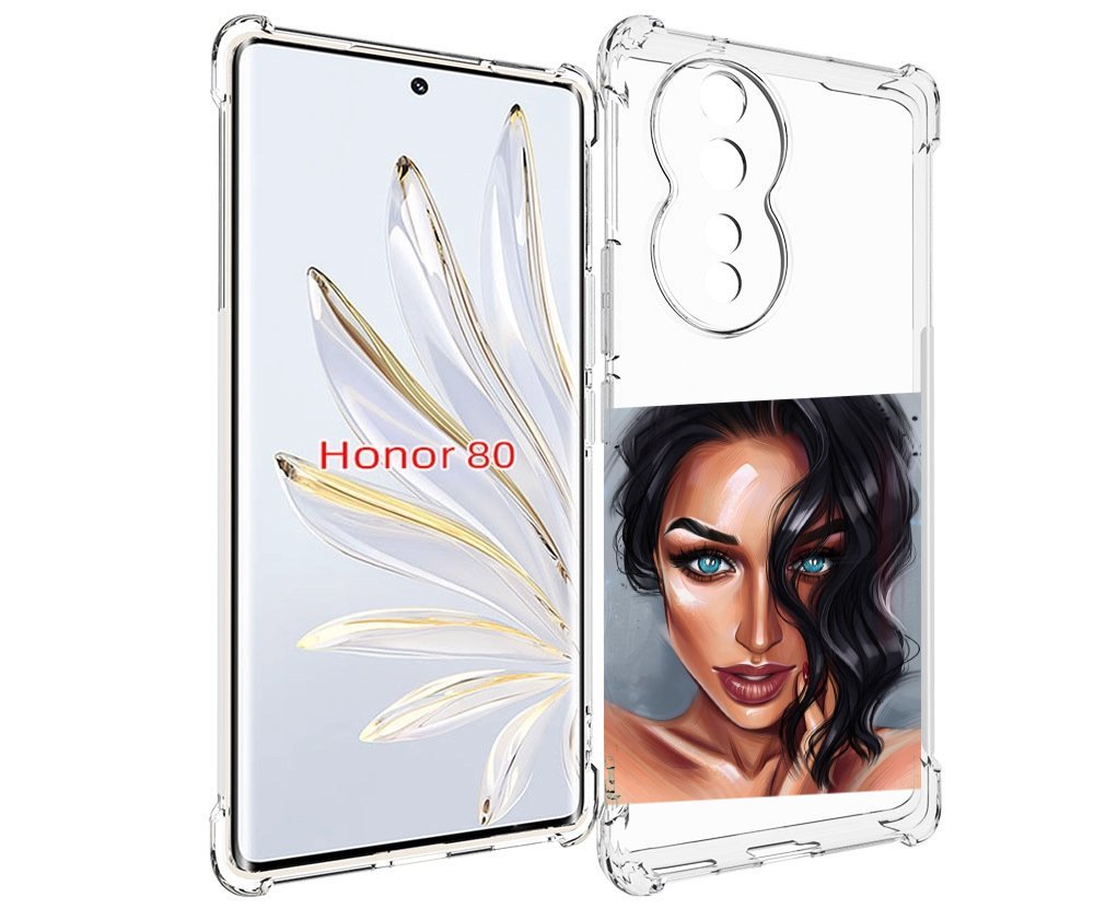 

Чехол MyPads Брюнетка для Honor 80, Прозрачный, Tocco
