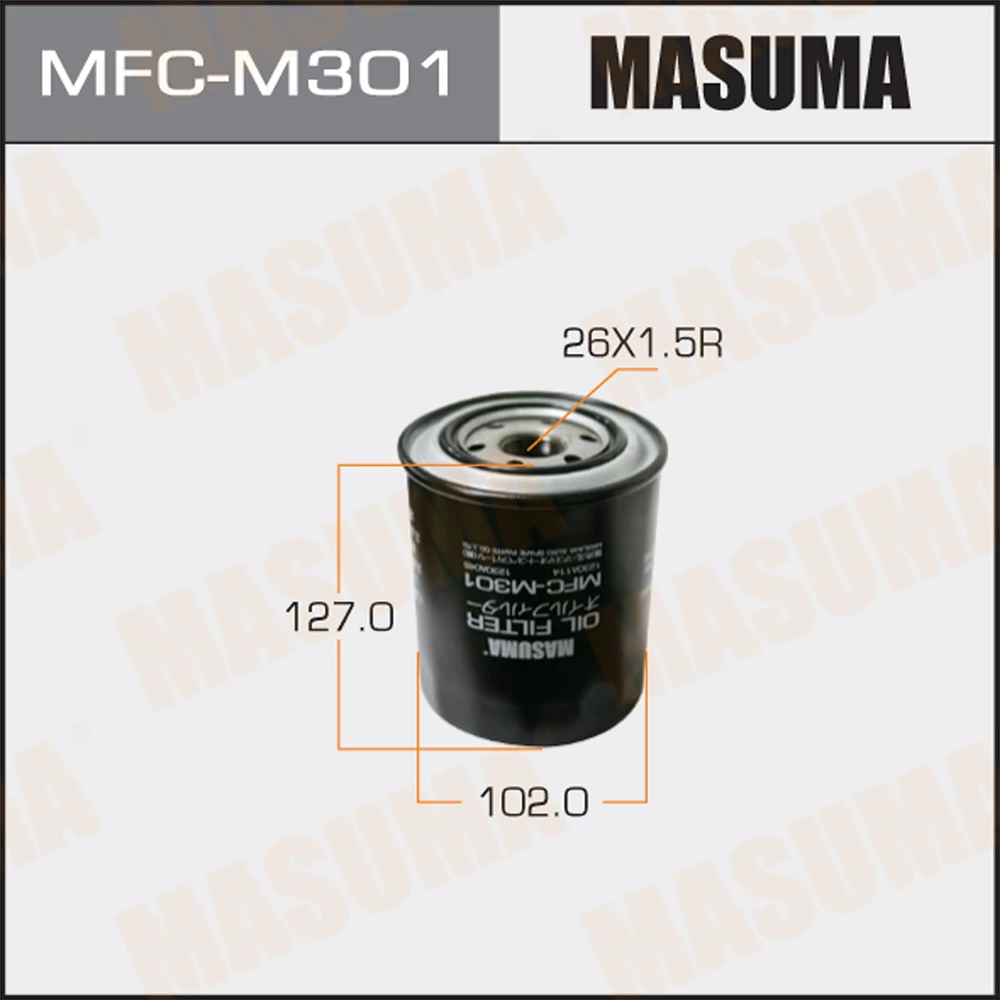 

Фильтр масляный Masuma MFC-M301