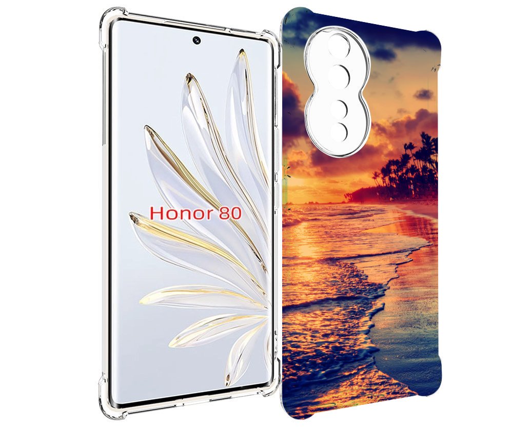

Чехол MyPads Берег для Honor 80, Прозрачный, Tocco