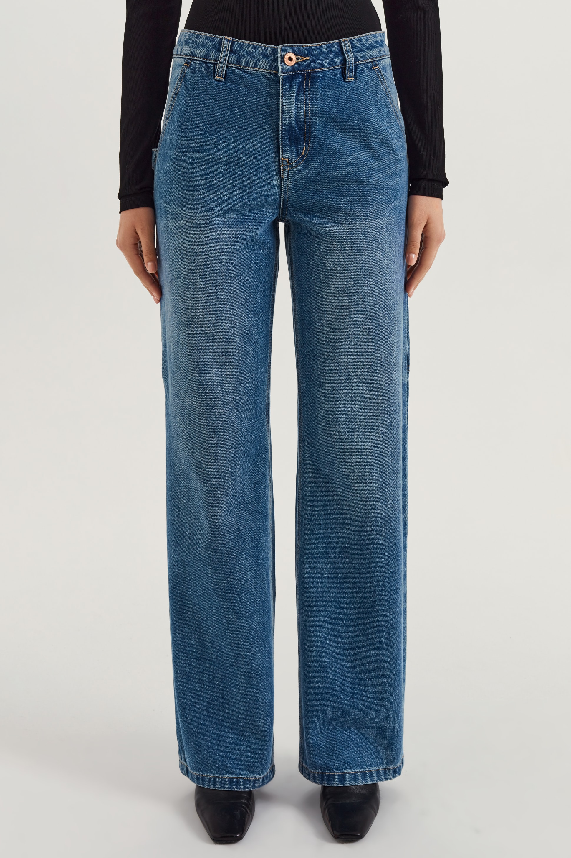 

Джинсы женские LOVE REPUBLIC 2451405705 синие 46, 2451405705