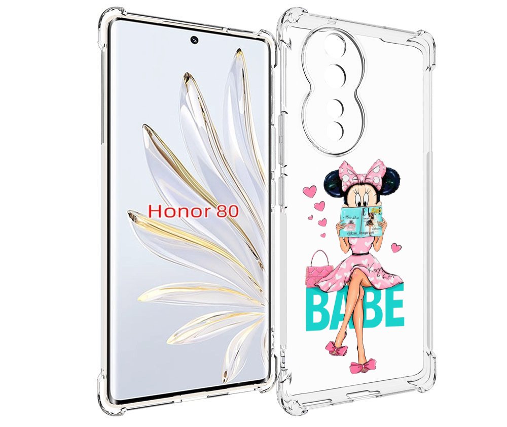 

Чехол MyPads Бейби-микки для Honor 80, Прозрачный, Tocco